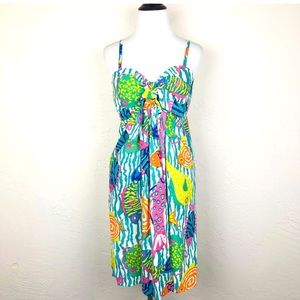 Gretchen Scott Sheath Dress Tropical Sea Fish